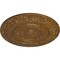 Ekena Millwork Biddix Ceiling Medallion (Fits Canopies up to 7 1/2"), 20 7/8"OD x 1 1/4"P, Smokey Topaz Crackle CM20BXSTC - alternate 3